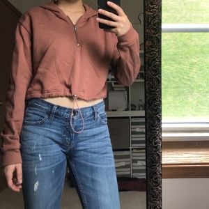 Forever 21 Cropped Hoodie (French Terry Hoodie)
